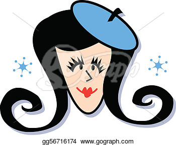 Girl Or Woman Smiling Vector Clip Art  Stock Clipart Gg56716174