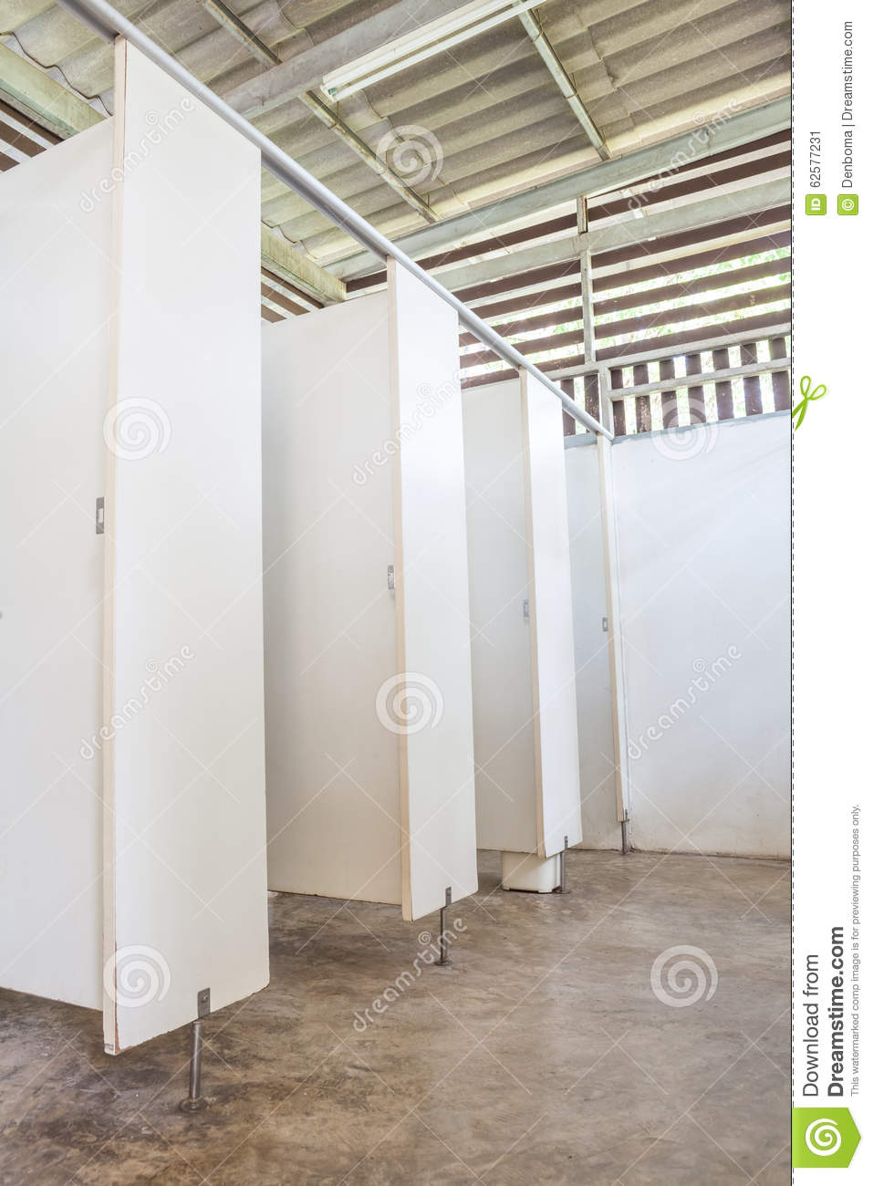 In An Public Building Are Womans Toilets Whit White Doors Mr No Pr No    