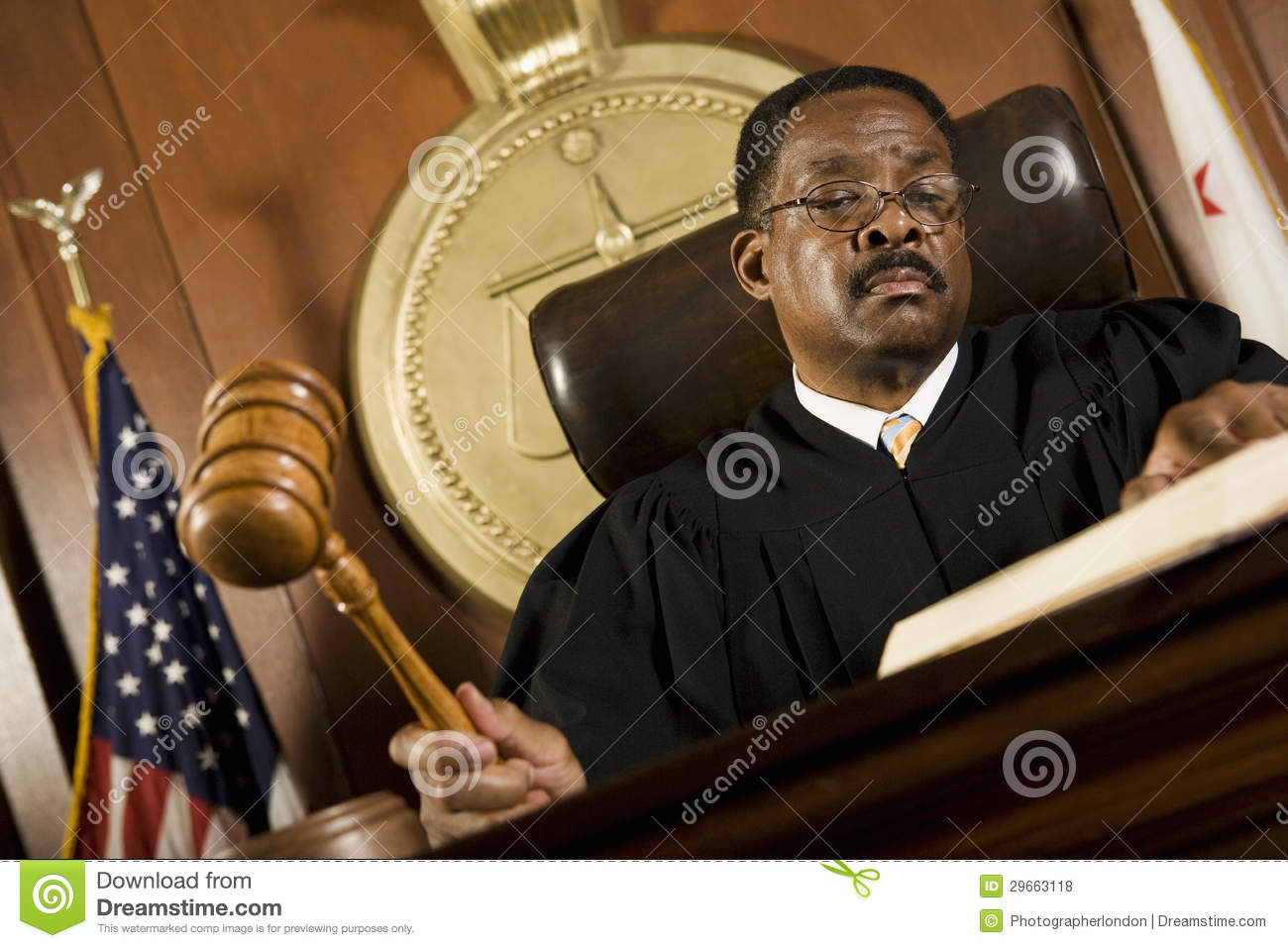 Judge Forming Sentence Royalty Free Stock Photos   Image  29663118