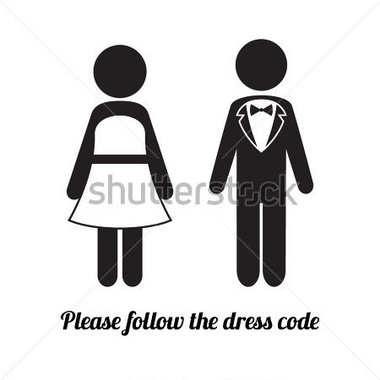 Man And Woman Black Tie Dress Code Icon Stock Vector   Clipart Me