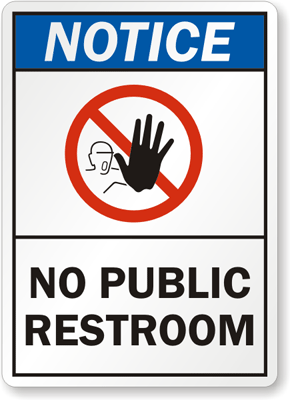 No Public Restroom Clip Art Http   Www Pic2fly Com No Public Restroom    