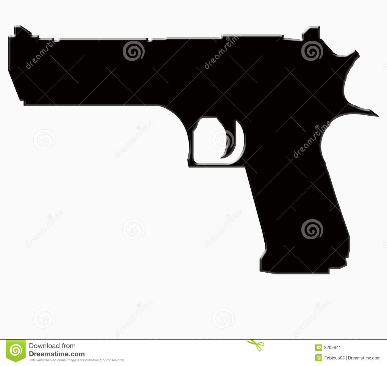 Shotgun Vector Big Gun Silhouette Stock Image