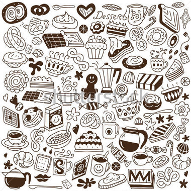     Source File Browse   Food   Drinks   Coffee And Sweets   Doodles Set