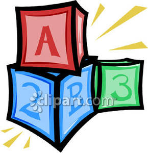 Stack Of Baby Blocks   Royalty Free Clipart Picture