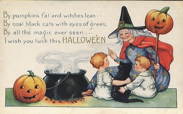 Vintage Halloween Postacrd 2   Cincinnati Mom Dot Com   Cincinnati Mom    