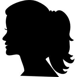 Woman Head Side Silhouette   Free People Icons