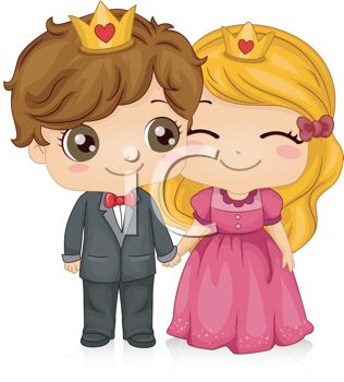 1104 2116 1158 Cute Cartoon Of A Prince And Princess Clipart Image Jpg