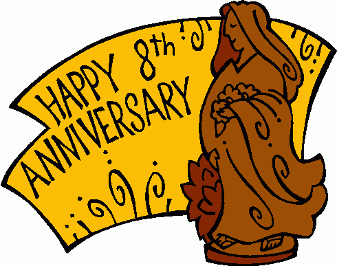 8th Anniversary 2 Clipart Clip Art Picture