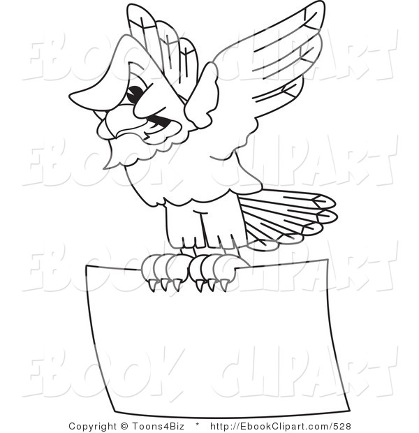 Bald Eagle Coloring Book Page