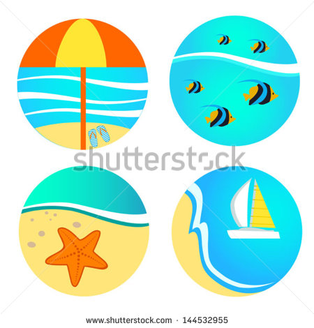Beach Slippers Stock Vectors   Vector Clip Art   Shutterstock