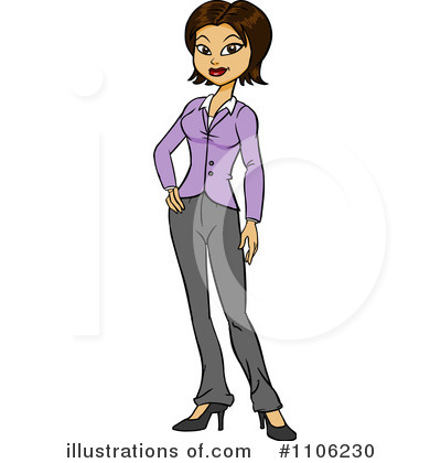 Businesswoman Clipart  1106230   Illustration By Cartoon Solutions