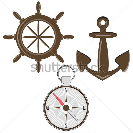 Compass And Anchor Tattoo Designs