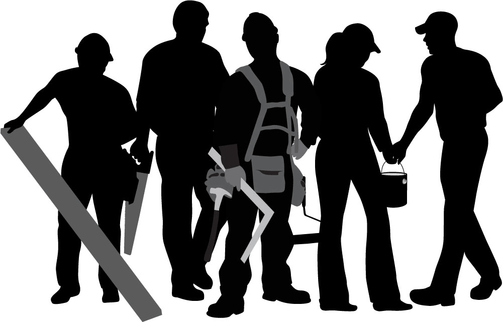 Construction Worker Silhouette   Clipart Panda   Free Clipart Images