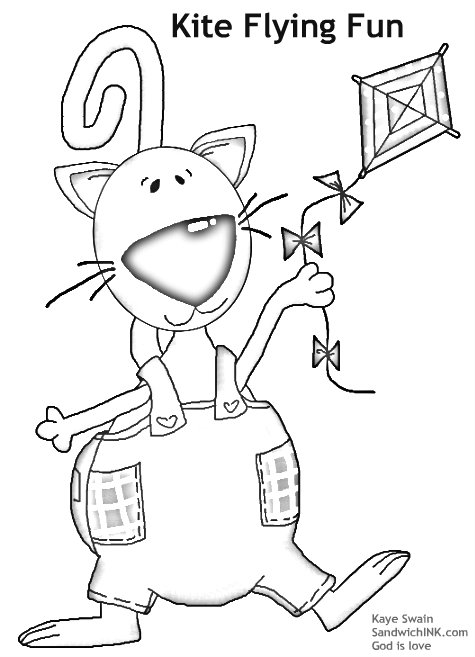 Cute Kite Clipart Coloring Pages For The Sandwich Generation Jpg Jpg