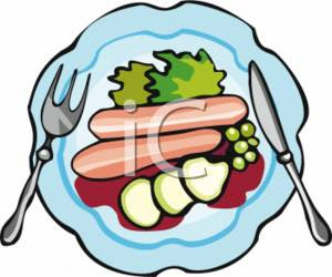 Dinner Plate With Food Clip Art Search Pictures Photos