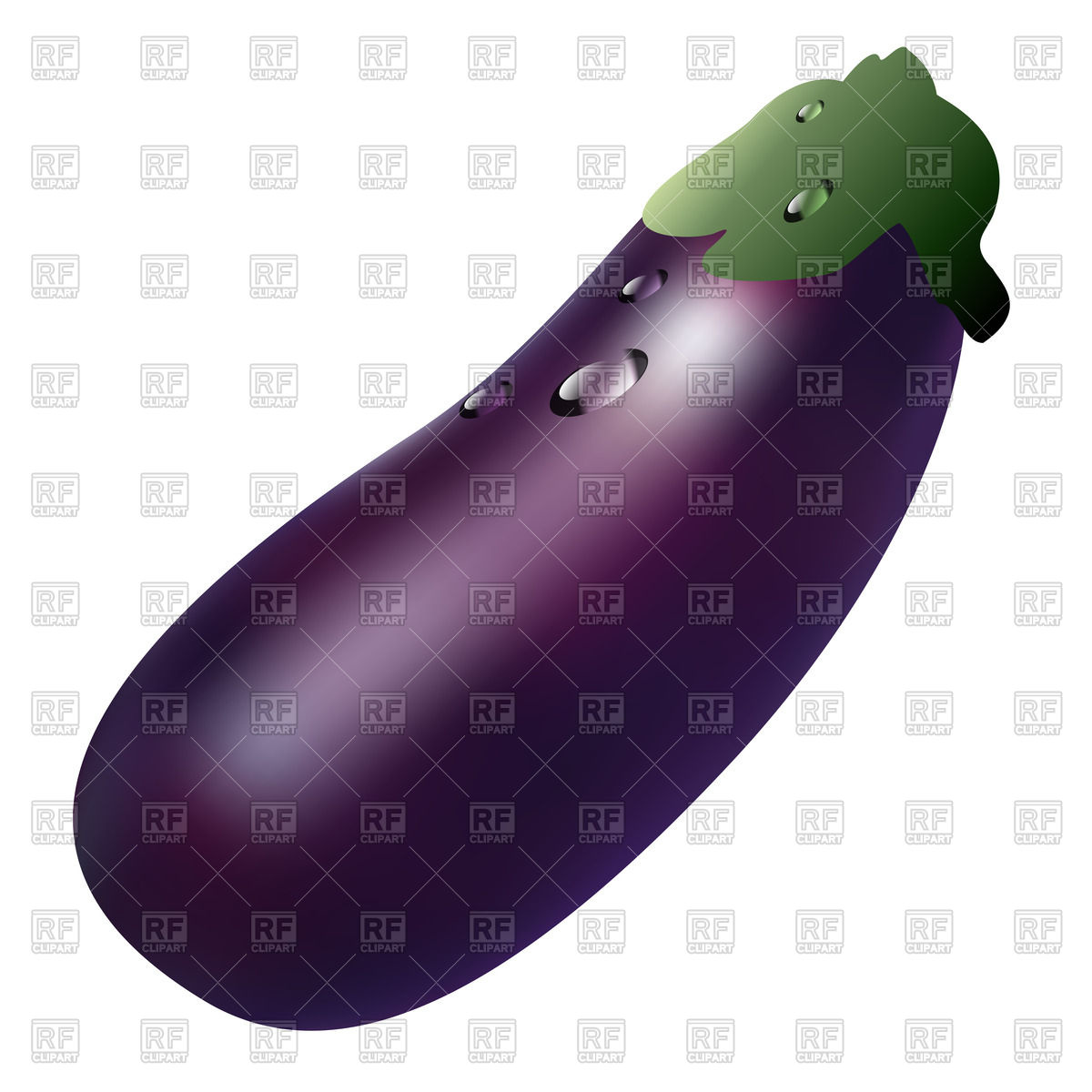 Eggplant With Drops 72014 Download Royalty Free Vector Clipart  Eps