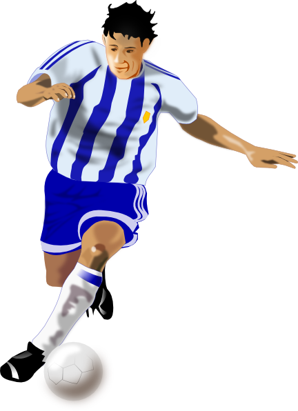 Football Player Clip Art At Clker Com   Vector Clip Art Online    