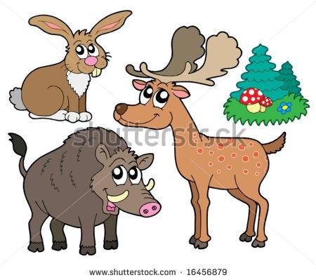 Forest Animals Clipart Cake Ideas And Designs