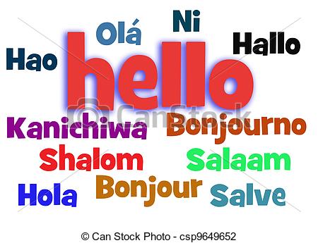 Hello In Different Languages Clipart Hello In Different Languages