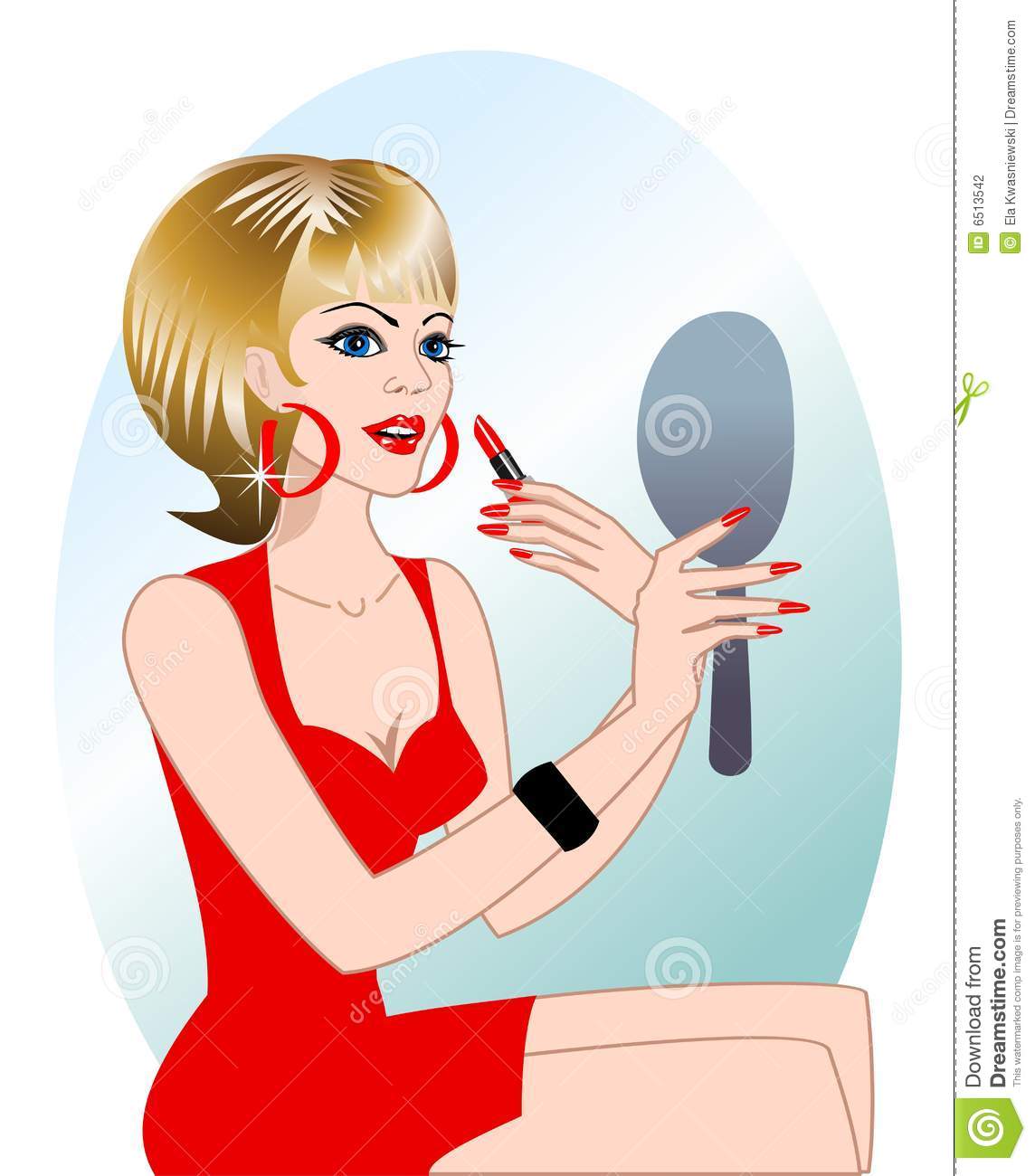 Putting On Clothes Clipart Putting On Makeup Clip Art