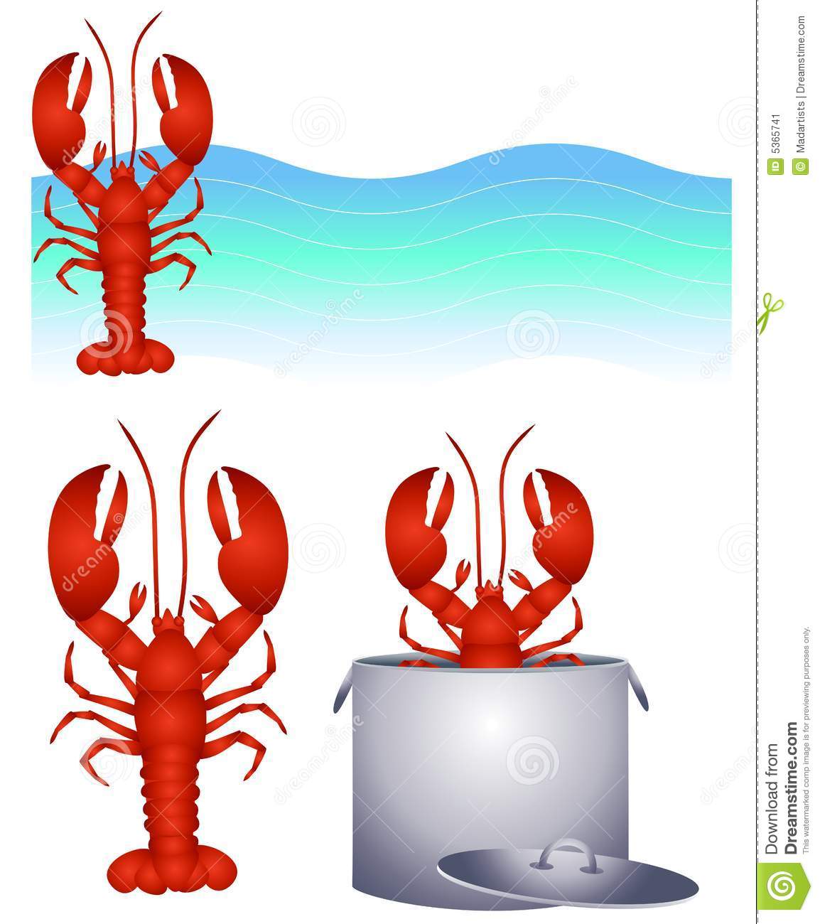 Red Lobster Clip Art And Logo Stock Image   Image  5365741