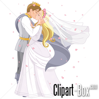 Related Prince And Princess Kissing Cliparts