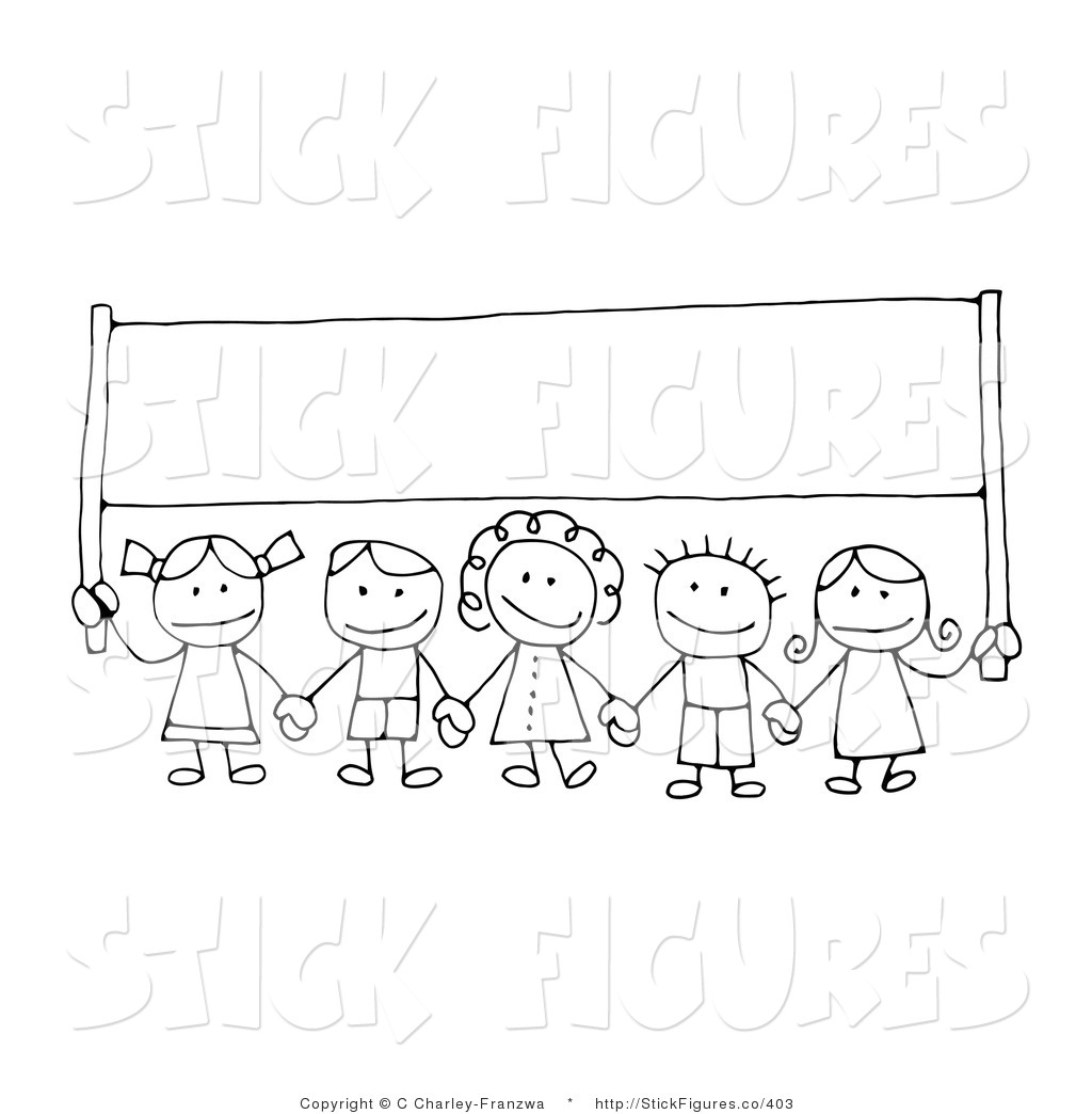 Royalty Free Black And White Stock Stick Figure Clipart Illustrations