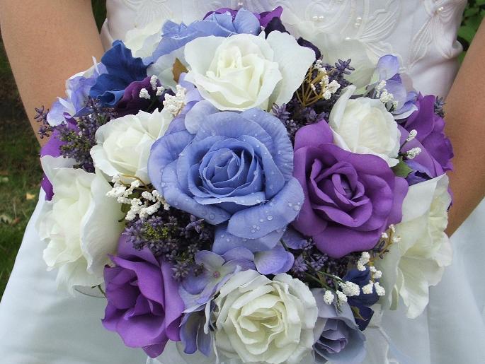 Using Purple Accents On The Wedding Garb And The Bride Can Carry A