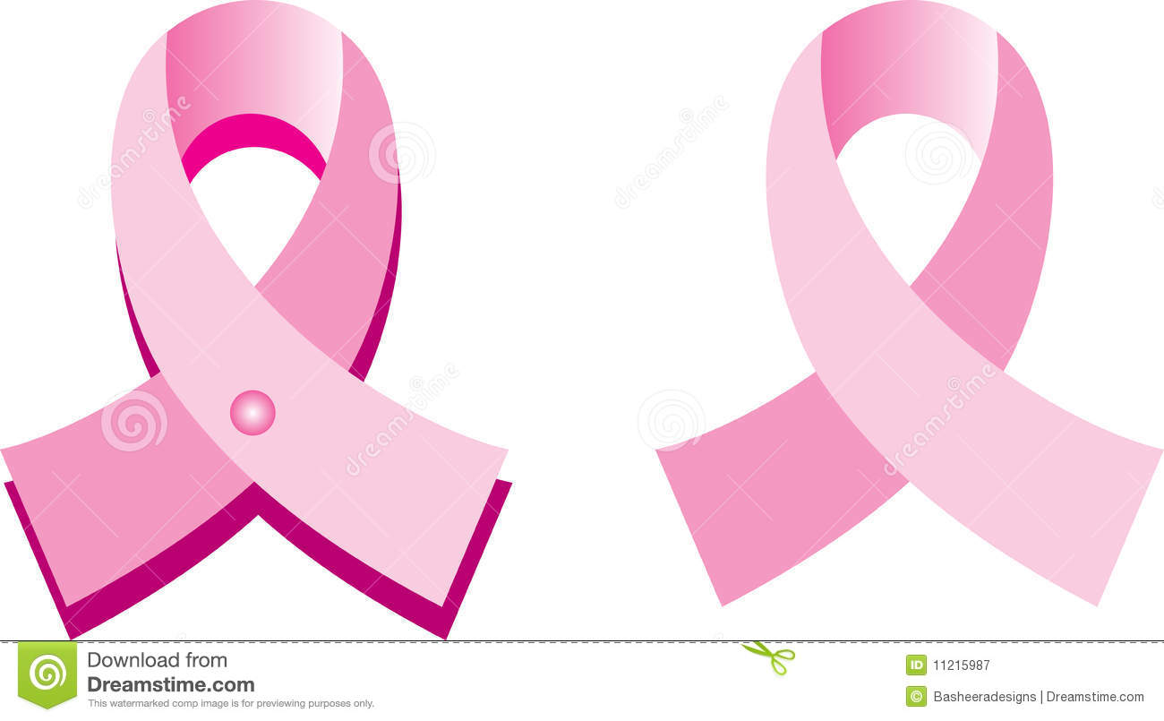 Vector Illustration For Breast Cancer Awareness Month  One With Pin