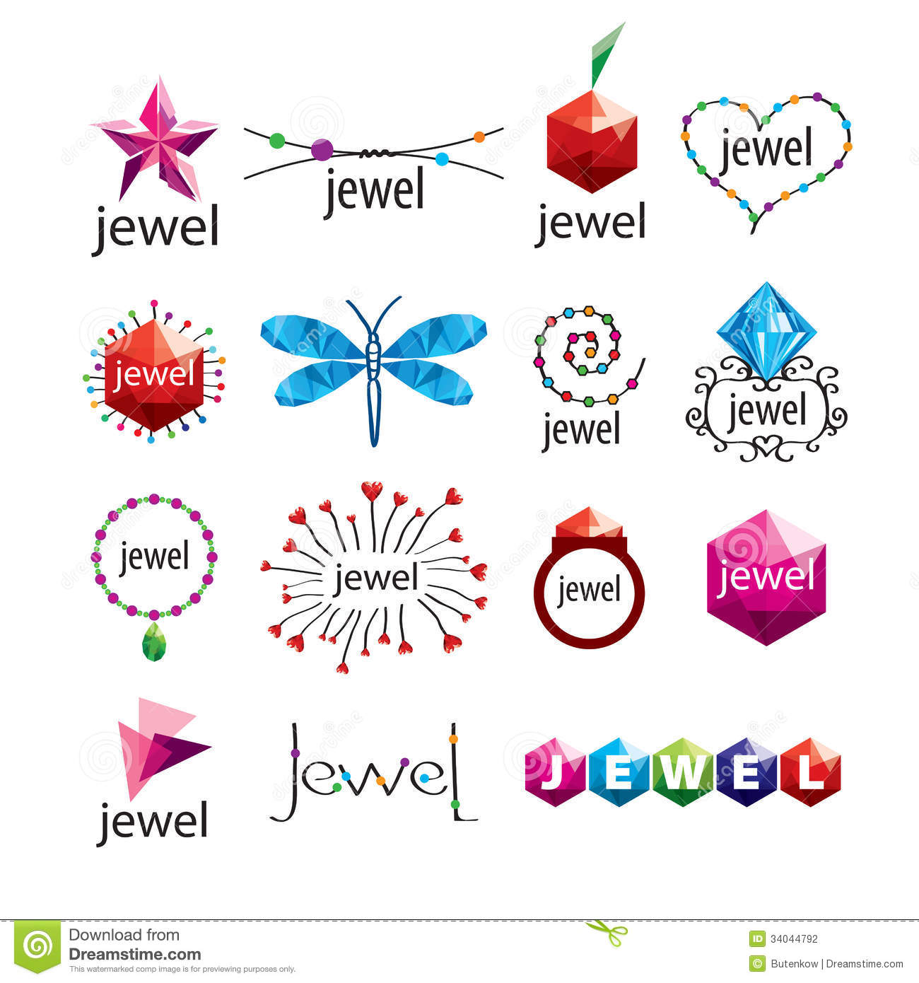Vector Logos Jewelry And Fashion Accessories Stock Photography   Image