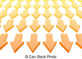 Arrows Pointing Downward As A Abstract Background