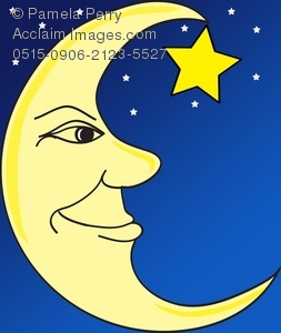 Art Illustration Of The Man In The Moon   Acclaim Stock Photography