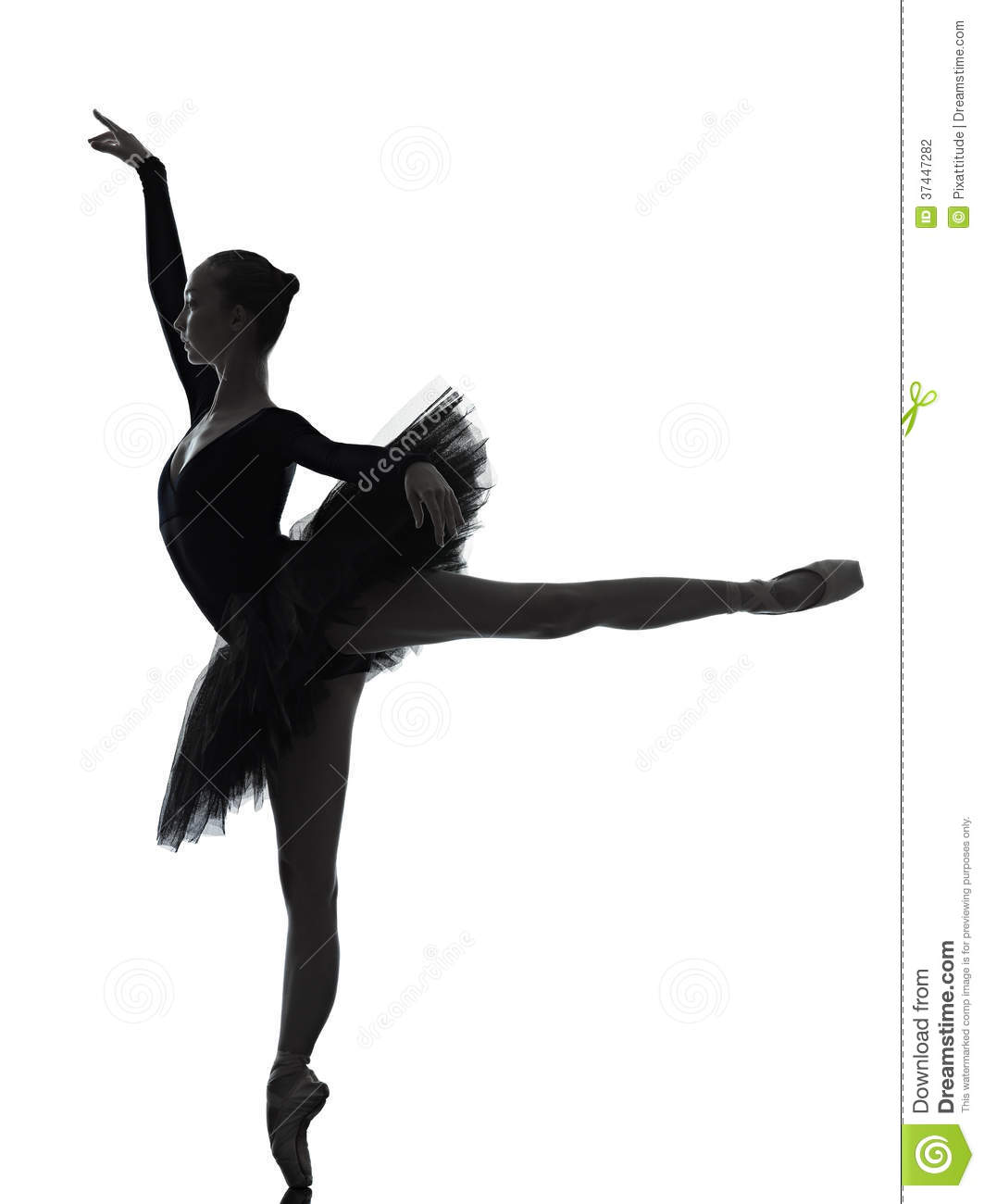     Ballet Dancer Dancing Silhouette Stock Photography   Image  37447282