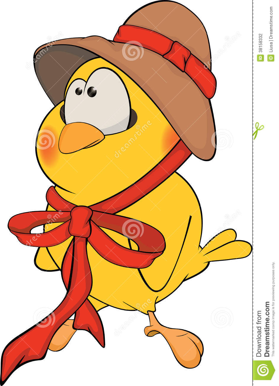 Chicken In A Hat Cartoon Stock Photography   Image  38158332