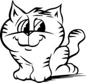Clip Art Of  Animal Ballerina Cartoons Cat Dance Dancing Feline