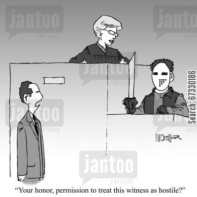 Courtroom Cartoon Witness Testify Cartoon Humor   Your