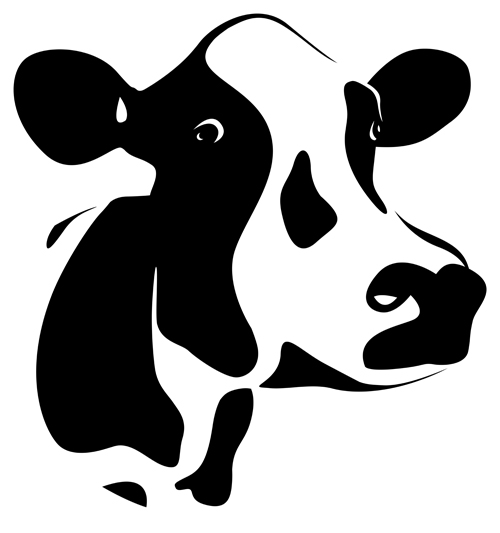 Cow Design Vector Graphics 01 Download Name Different Dairy Cow Design