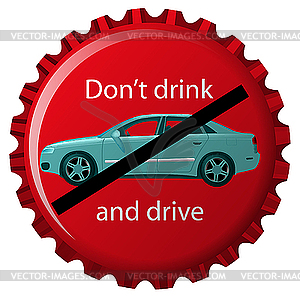 Do Not Drink And Drive   Vector Image
