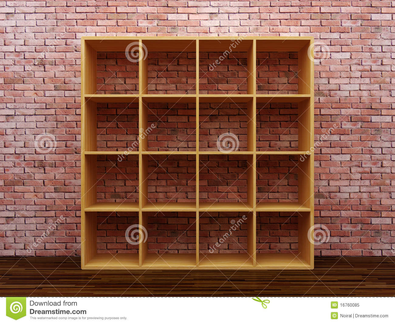 Empty Bookshelf Royalty Free Stock Photo   Image  16760085