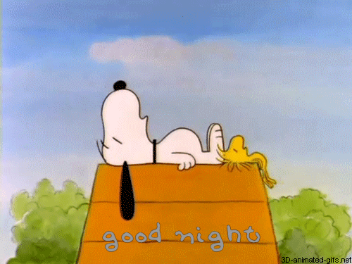 Good Night Snoopy Funny Cartoon Free Download 3d Gifs Ecards