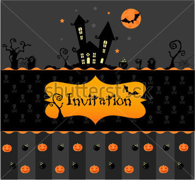 Halloween Invitation Stock Vector   Clipart Me