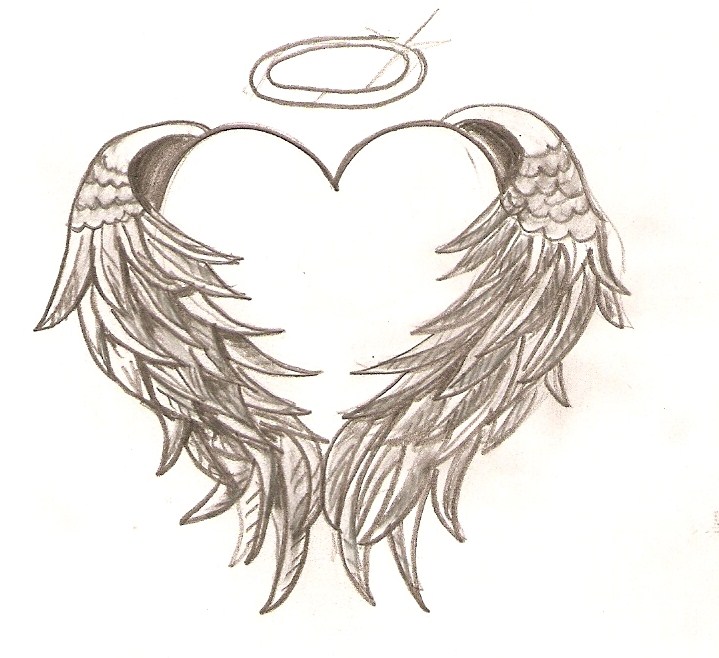 Hearts With Wings Tattooshearts And Skulls Wallpaperstars And Skulls