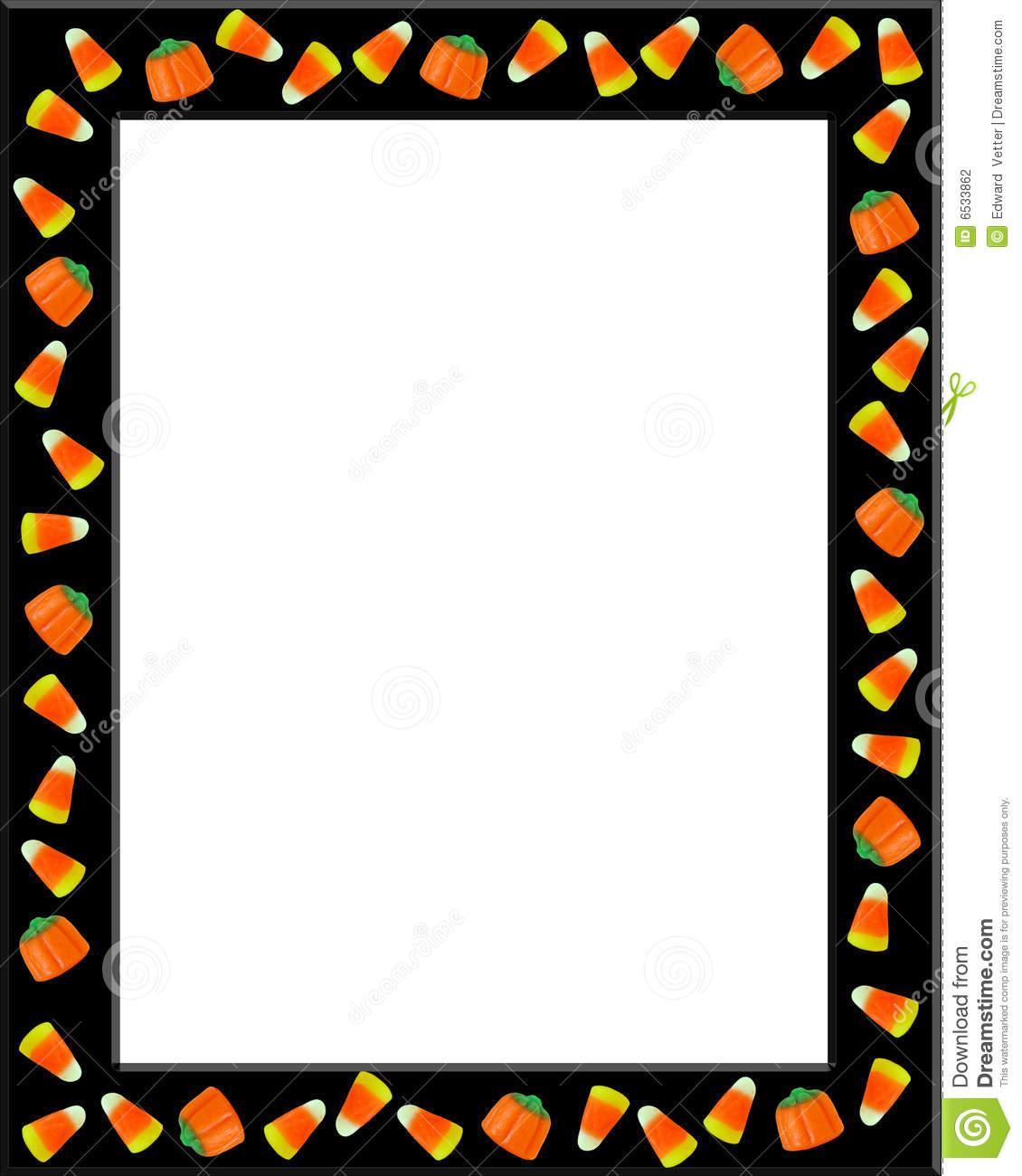 Illustration Composition Of Candy Corn For Halloween Card Invitation