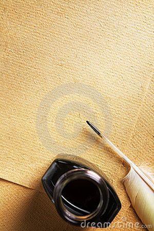 Old Blank Paper And Quill Pen Royalty Free Stock Photography   Image