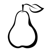 Pear Clipart Black And White   Clipart Panda   Free Clipart Images