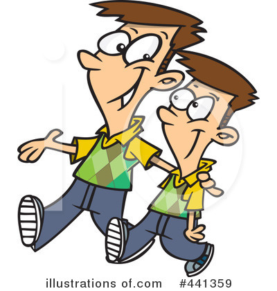 Siblings Clipart  441359 By Ron Leishman   Royalty Free  Rf  Stock