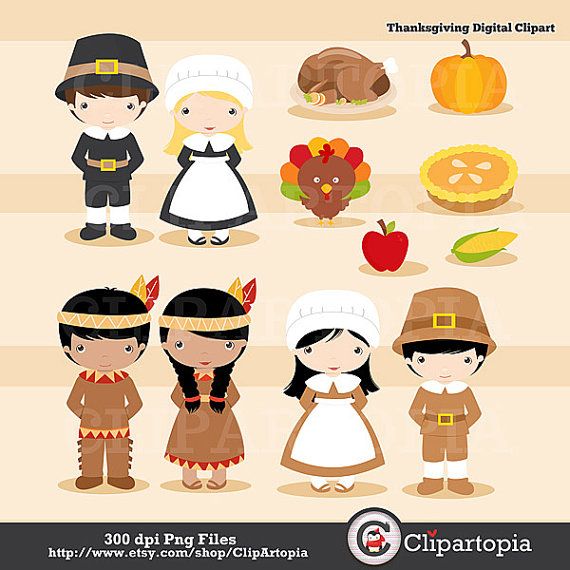 Thanksgiving Pilgrim Digital Clipart   Thanksgiving Clip Art   Pilgri    