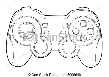 Video Games Clipart Black And White Video Game Controller Clip Art