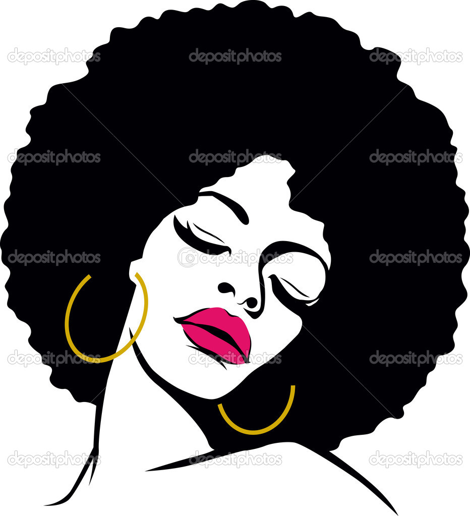 Afro Hair Hippie Woman Pop Art   Stock Vector   Pauljune  19312231