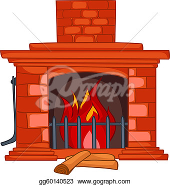 Brick Fireplace Clipart Cartoon Home Fireplace